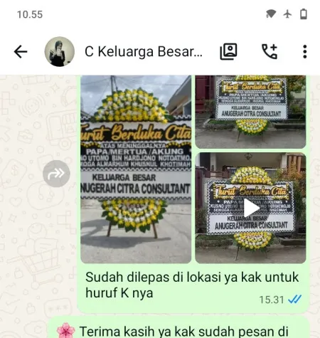 Pengiriman Papan Bunga Duka Kapuk Muara