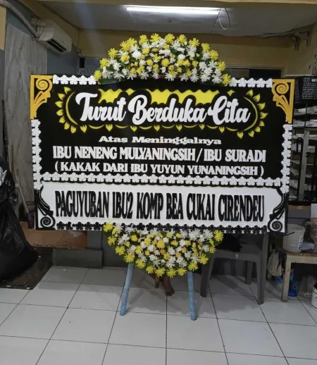 Papan Bunga Duka Kapuk Muara