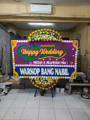 Papan Bunga di Kapuk Muara
