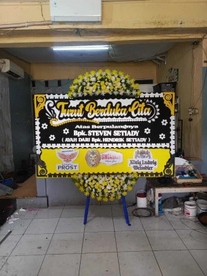 Papan Bunga di Kapuk Muara