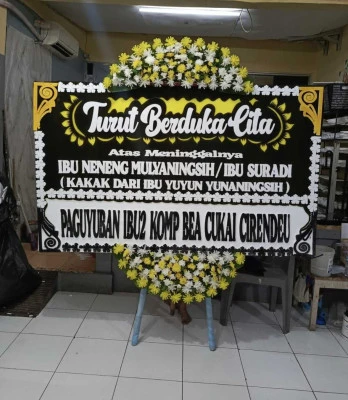 Papan Bunga di Kapuk Muara